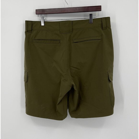 Orvis Men's 36 Olive Cargo Shorts Polyester Durable & Comfortable - Picture 4 of 7